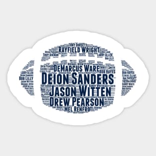 Cowboys Shirt Dallas Cowboys Football - fast sketch #4 Sticker